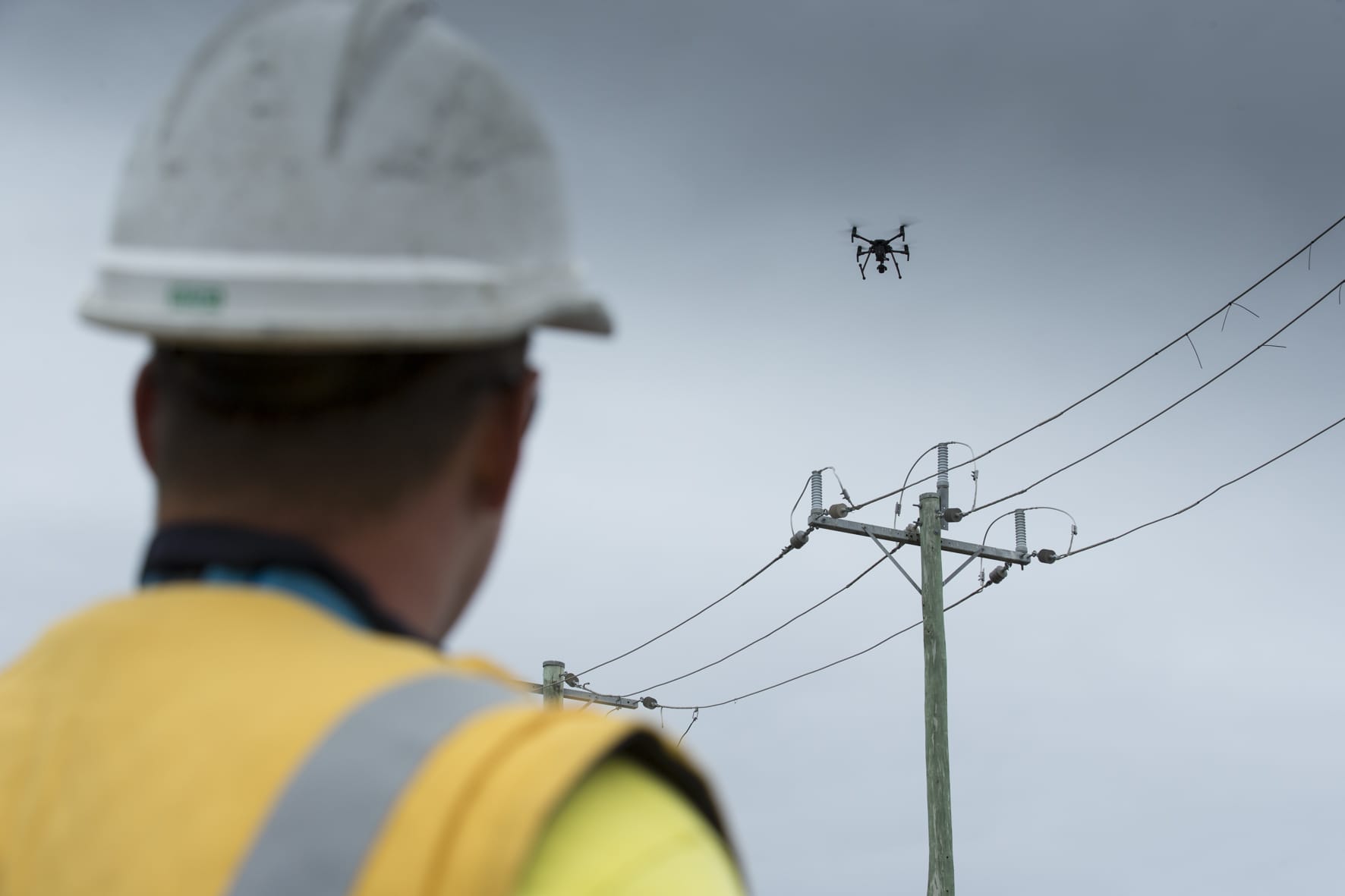 steel conductor drone Inspection_drone